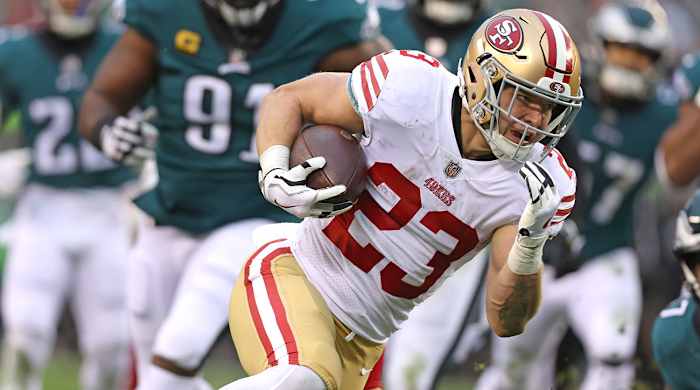 San Francisco 49ers running back Christian McCaffrey
